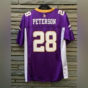 NFL, Minnesota Vikings - Adrian Peterson - purple -youth xxl - reebok jersey